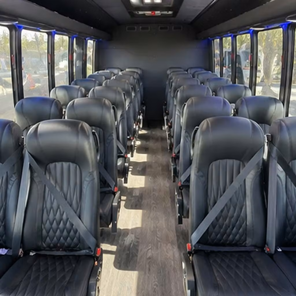 25 passenger minibus inside