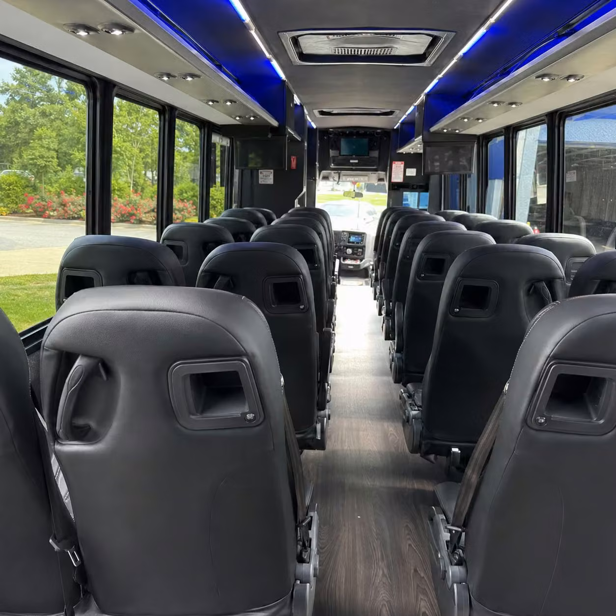 28 passenger minibus interior