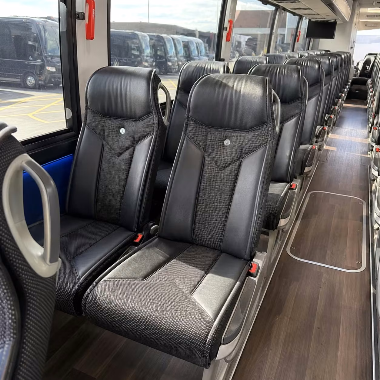 escondido charter bus interior